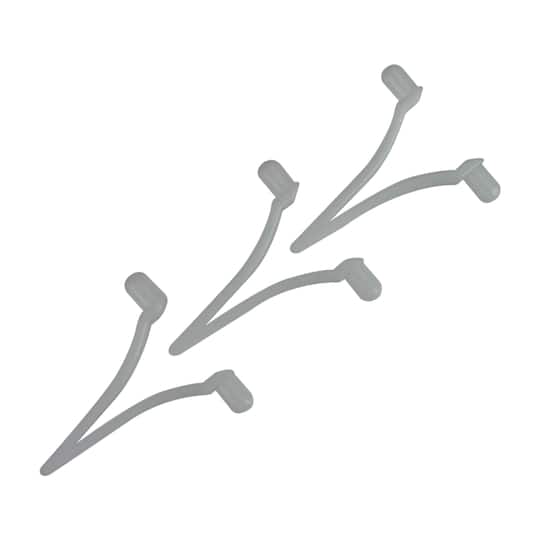 Pool Central White Replacement Butterfly Clips for Pool Cleaning Poles